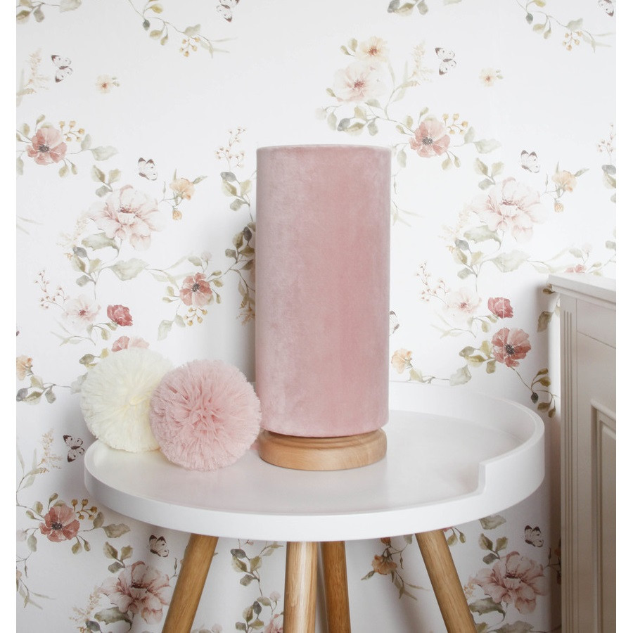 lampe de chevet tube velours rose lampe de chevet tube velours rose