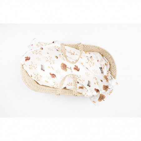 Maxi Lange Bebe En Mousseline De Bambou Collection Noisette