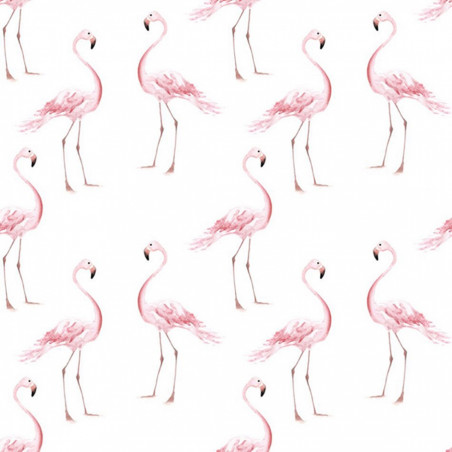 papier peint flamant rose