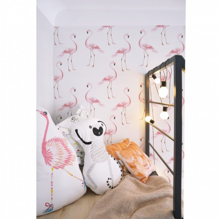 Papier peint flamant rose