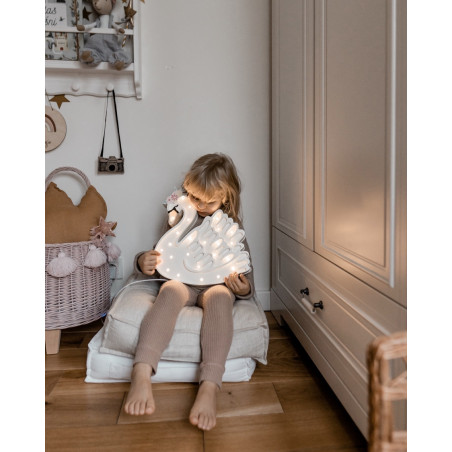 Lampe veilleuse en bois Cygne