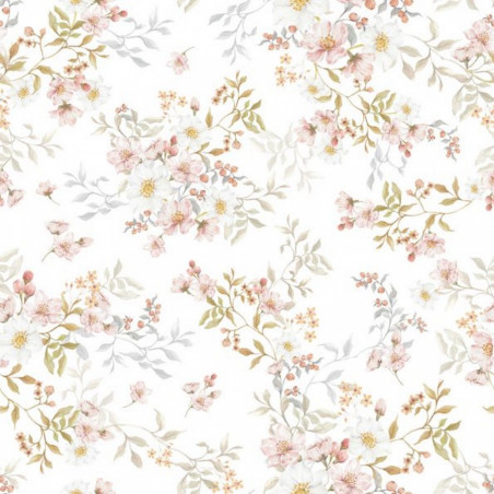 papier peint jardin pastel