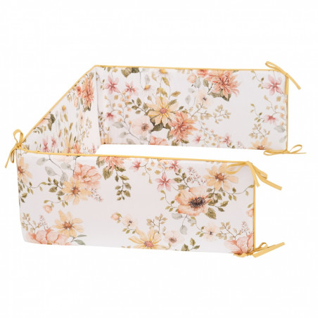 Tour de lit déhoussable à fleurs- jardin anglais