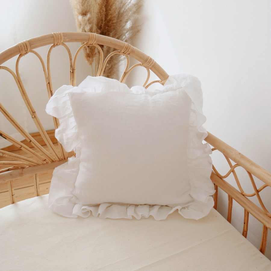 Housse De Coussin Décorative En Lin Artificiel Fgjkt Lina Cavalieri – Taie 45x45 Cm Style Bohème, Lavable, Fermeture Invisible