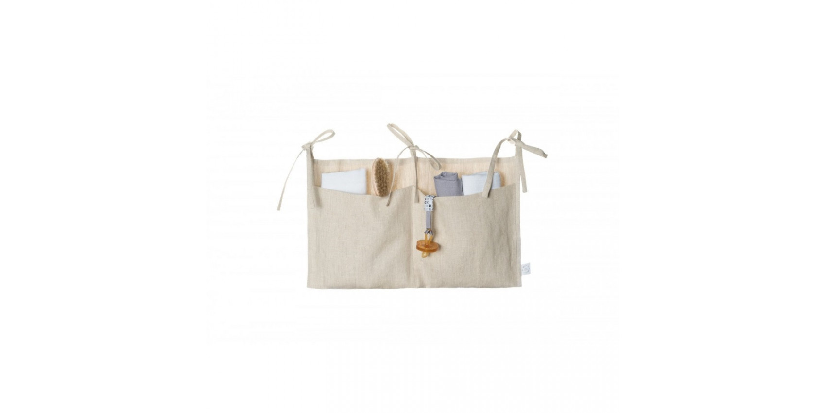 15 Pochettes à Cordon Coton Lin - Pour Pailles, Couverts, Rangement Cuisine, Taille 25x8 Cm, Beige