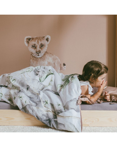 Parure De Lit Animaux De La Savane 100 Cm X 135 Cm