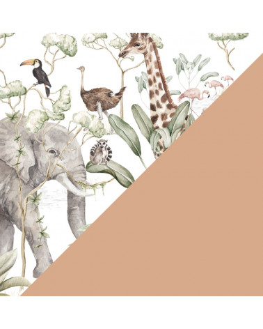 Parure De Lit Animaux De La Savane 100 Cm X 135 Cm