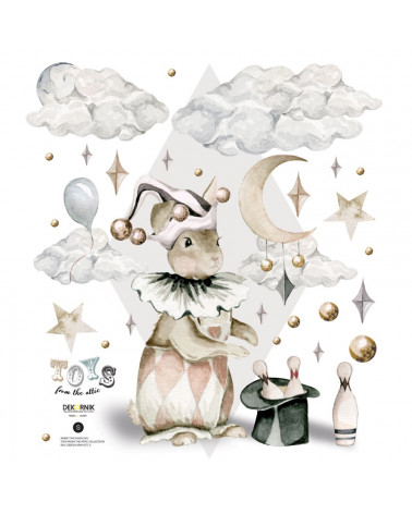 sticker enfant lapin le magicien