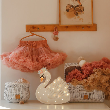 Lampe veilleuse en bois Cygne