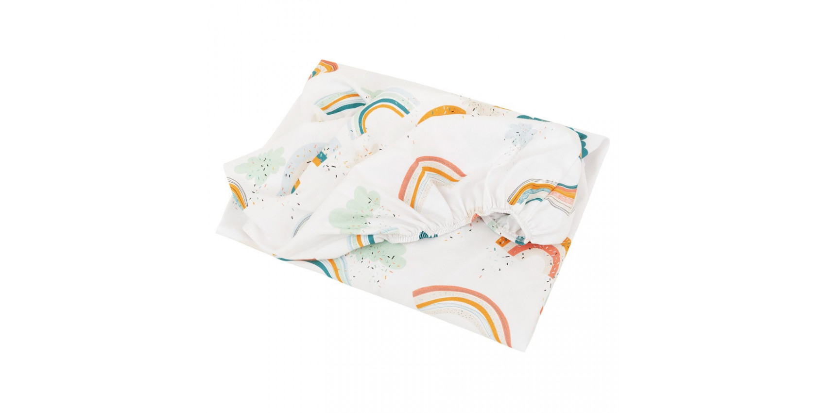 Widek HW2060RB – Panier Vélo Enfant Motif Arc-en-Ciel Blanc – Accessoire Mignon Et Pratique Pour Vélo Junior