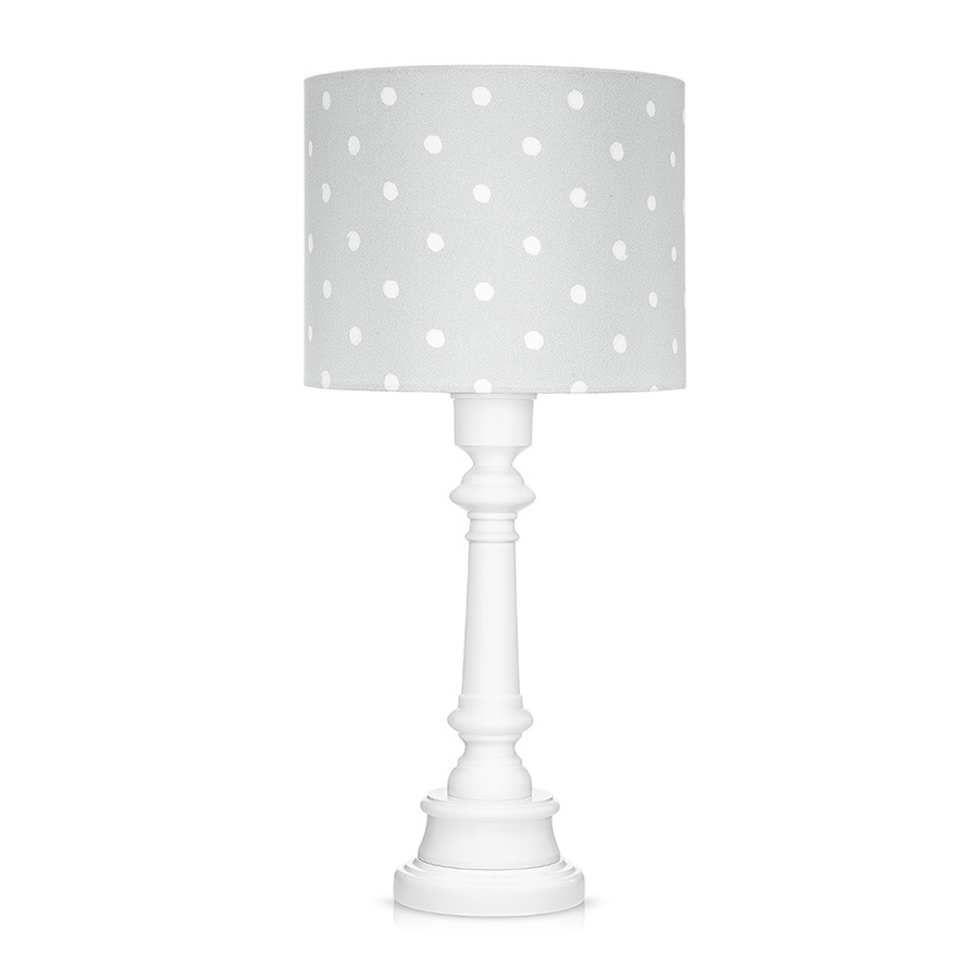 Lampe à poser à pois gris Lampe à poser à pois gris