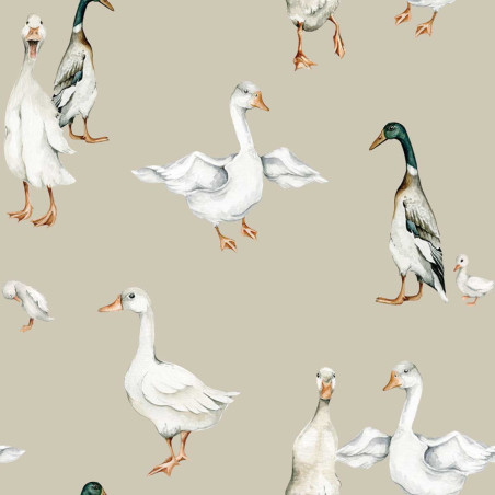 papier peint enfant canards