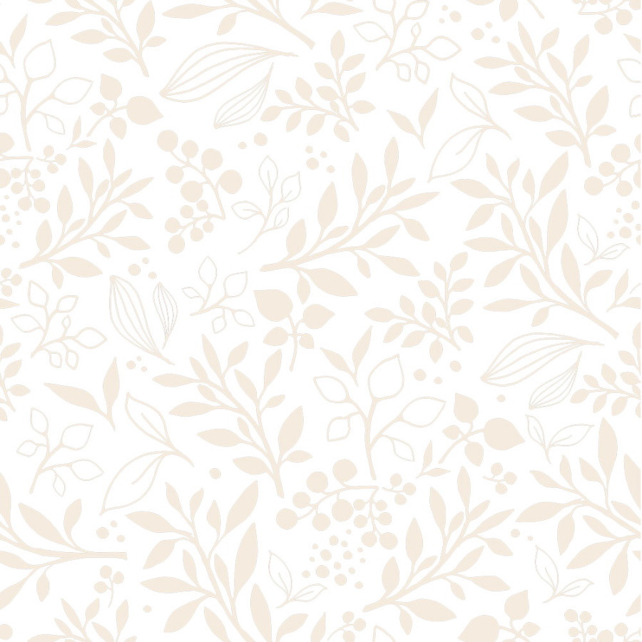 papier peint enfant fleurs délicates biege