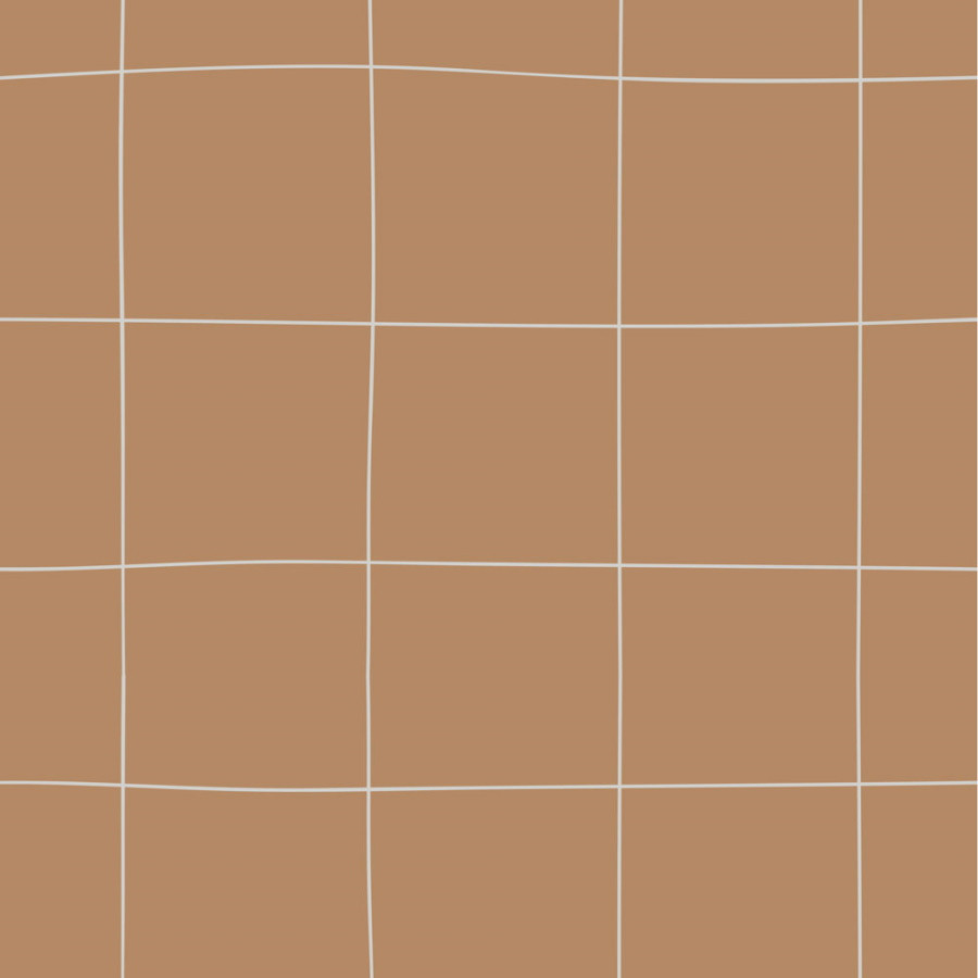 papier peint enfant grands carreaux cannelle