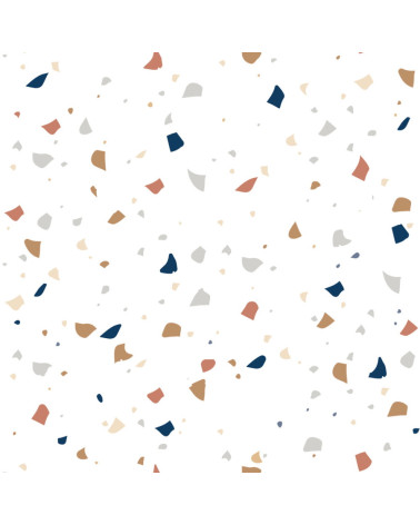 papier peint enfant terazzo fond blanc