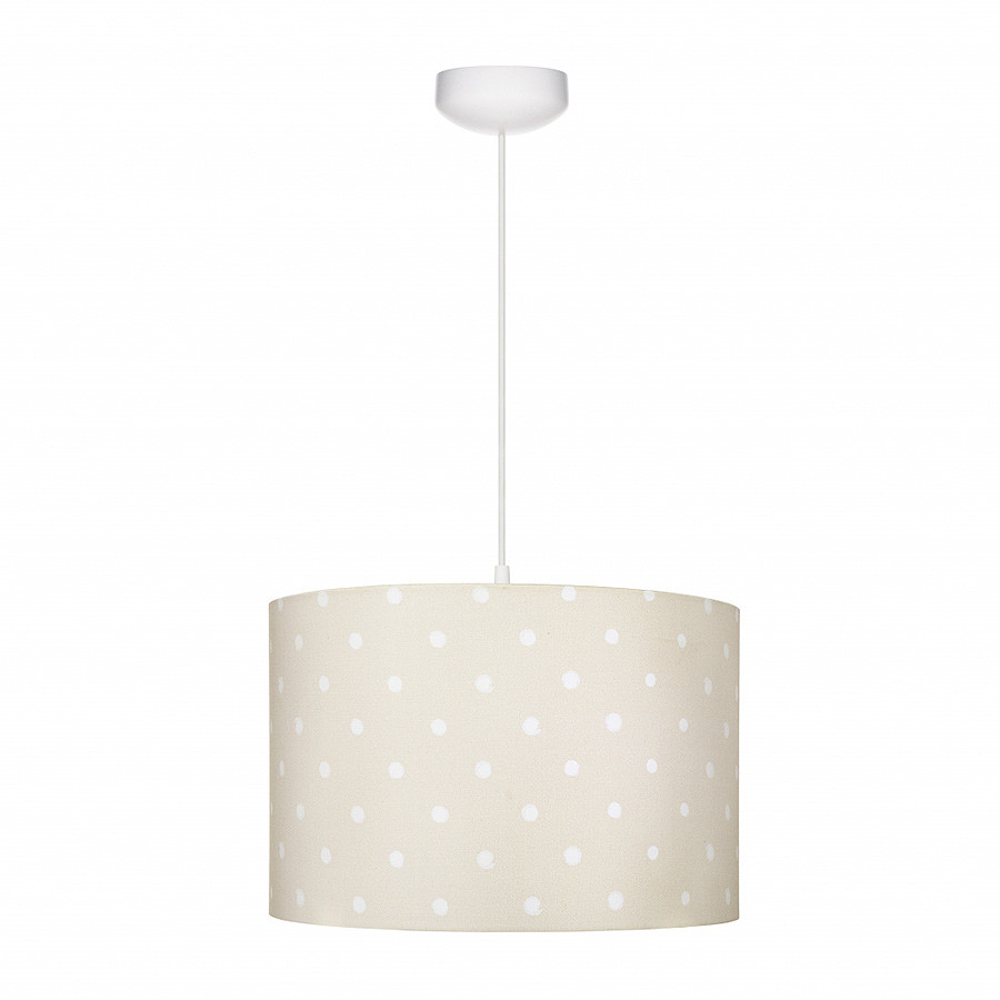 Suspension beige à pois Suspension beige à pois
