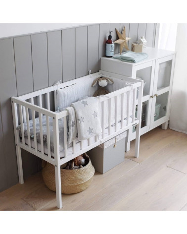 mini berceau bedside crib blanc 40 cm x 90 cm