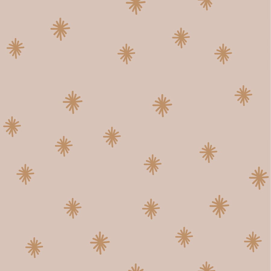 papier peint flocons caramel fond pastel