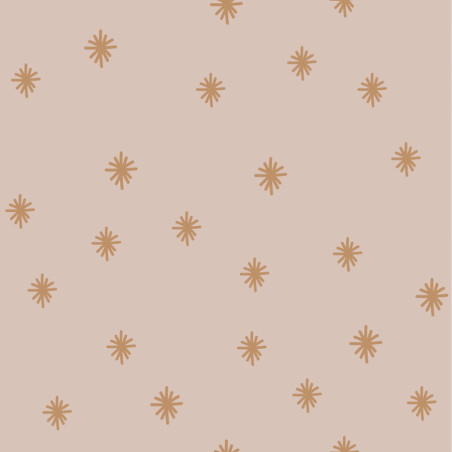 papier peint flocons caramel fond pastel