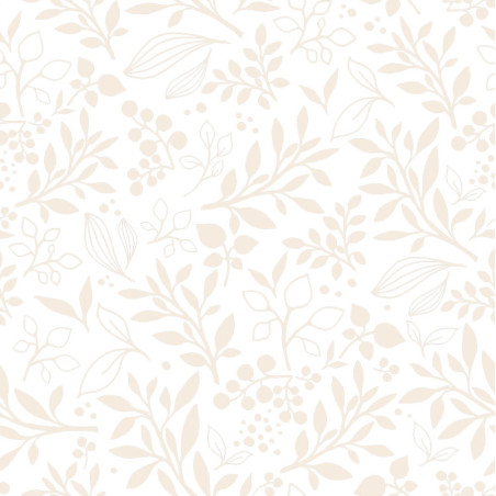 Echantillon Papier peint délicates fleurs beiges