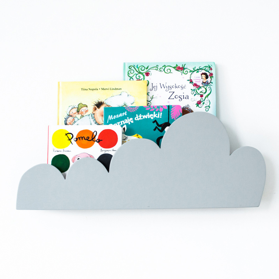 Étagère grise forme nuage Étagère grise forme nuage
