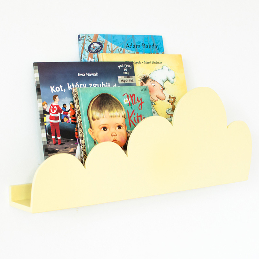 Étagère forme nuage jaune Étagère forme nuage jaune