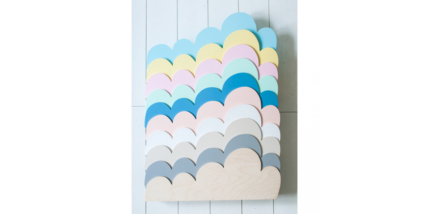 étagère Murale Créative Étagère Nuage En Bois à Personnaliser