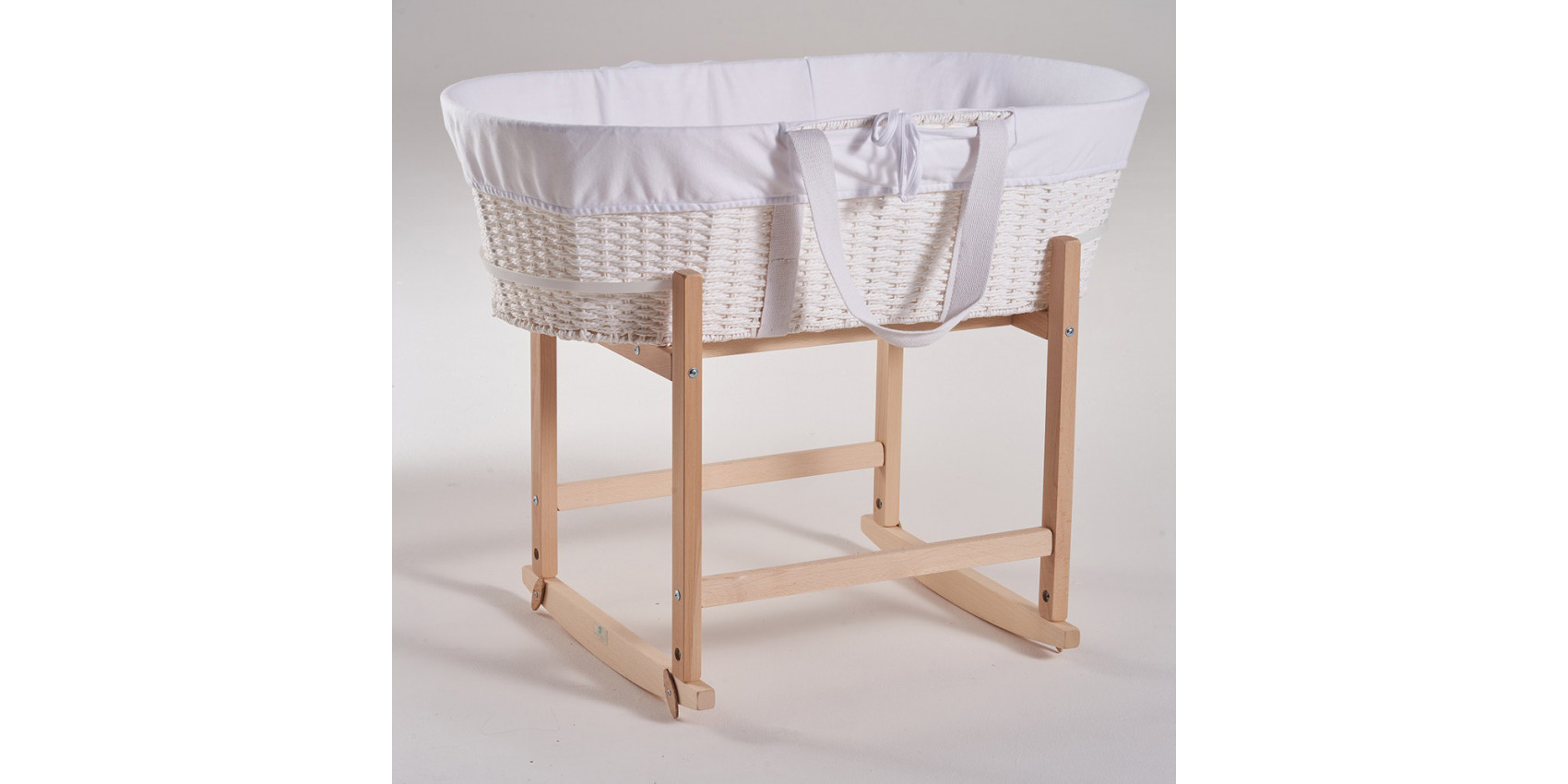 Clair De Lune Support Pour Couffin à Bascule – Gris Berceau Portatif Balancement Doux