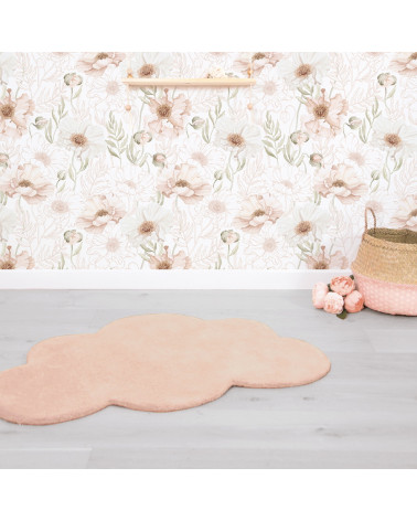 Tapis en coton nuage - abricot Lilipinso