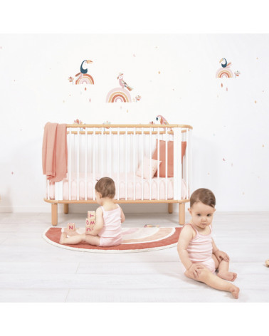 Tapis enfant en coton Lilipinso - Arc-en-ciel