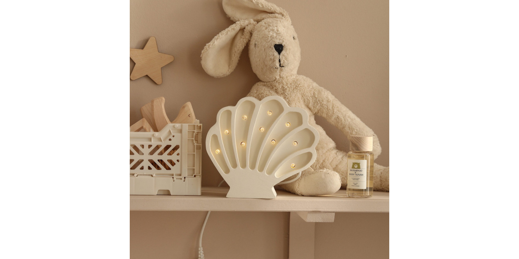 Coiffeuse En Bois Rose Avec Miroir Coquillage Lumineux – Jeu De Maquillage Pour Fille Dès 3 Ans