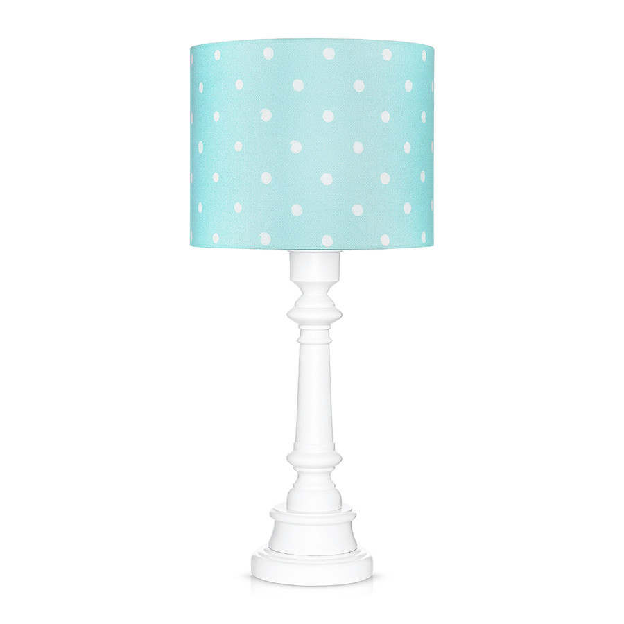 Lampe à poser pois menthe Lampe à poser pois menthe