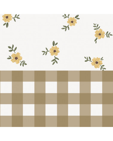 Papier peint enfant Rustic garden white