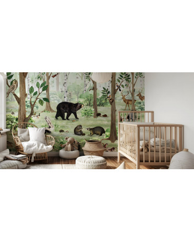 Papier peint enfant Forest Lookbook -  Kikki belle