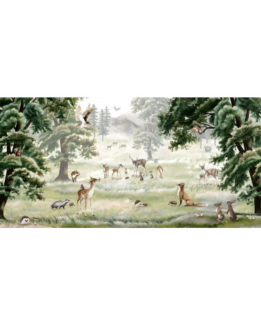 Papier peint enfant Forest Fun - Kikki Belle
