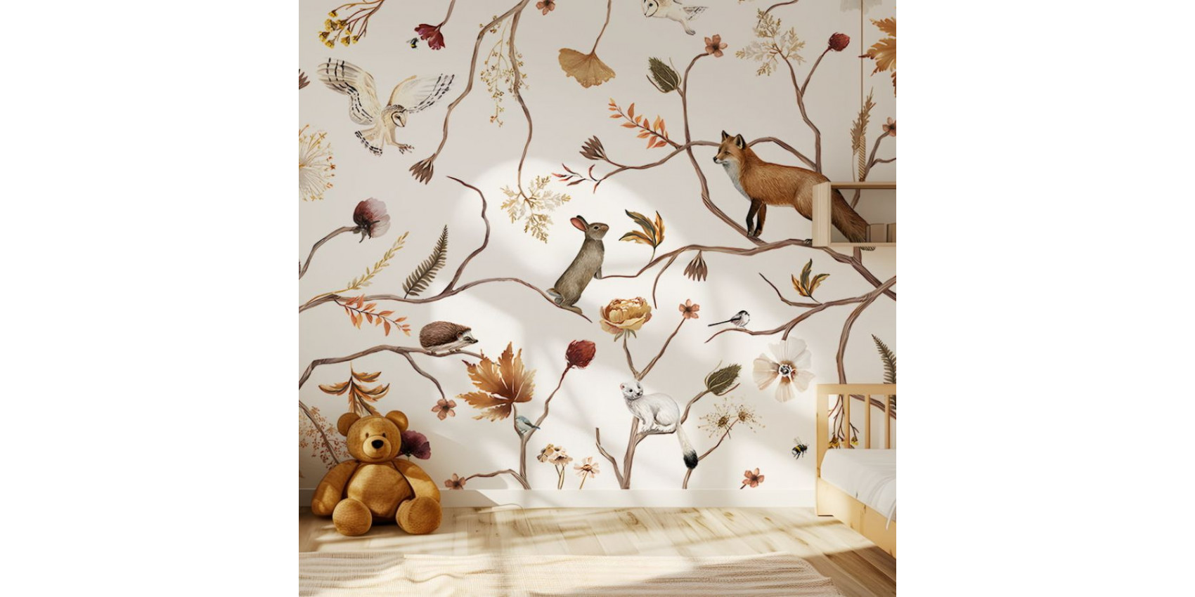 Papier peint enfant Playful Forest - Kikki Belle