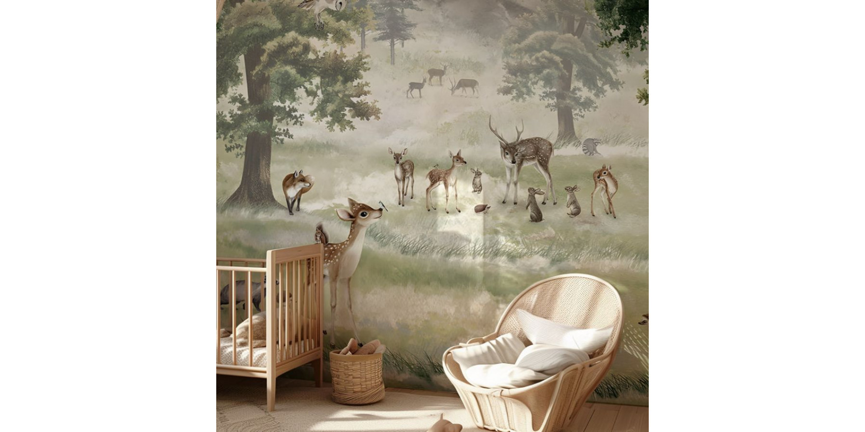 Papier peint enfant Forest Fun - Kikki Belle