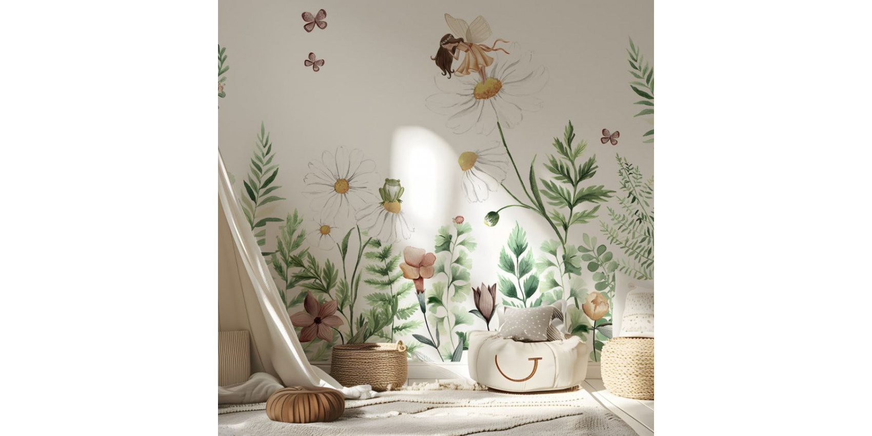 Papier peint enfant Fairy Garden - Kikki belle