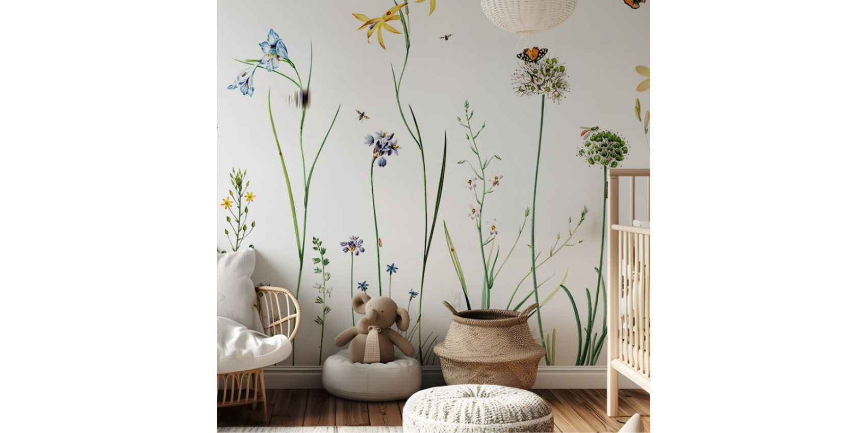 Papier peint enfant Butterfly Garden - Kikki Belle