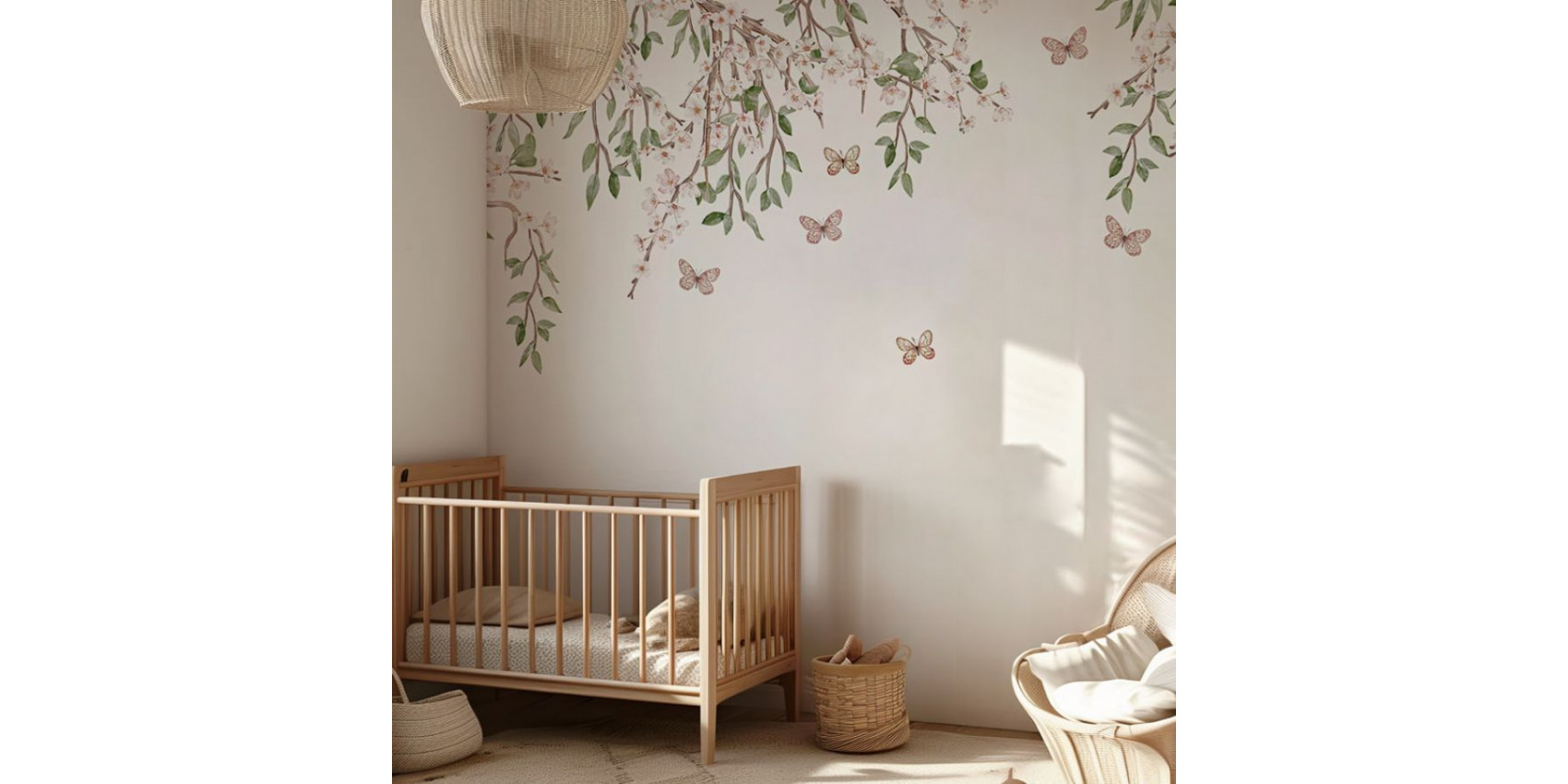 Papier peint enfant Blooming Blossom - Kikki Belle