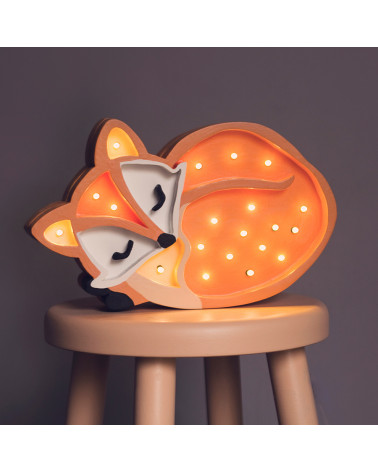 Lampe Veilleuse En Bois Renard