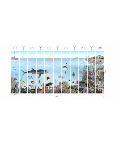 Papier peint enfant Ocean Lookbook - kikki belle