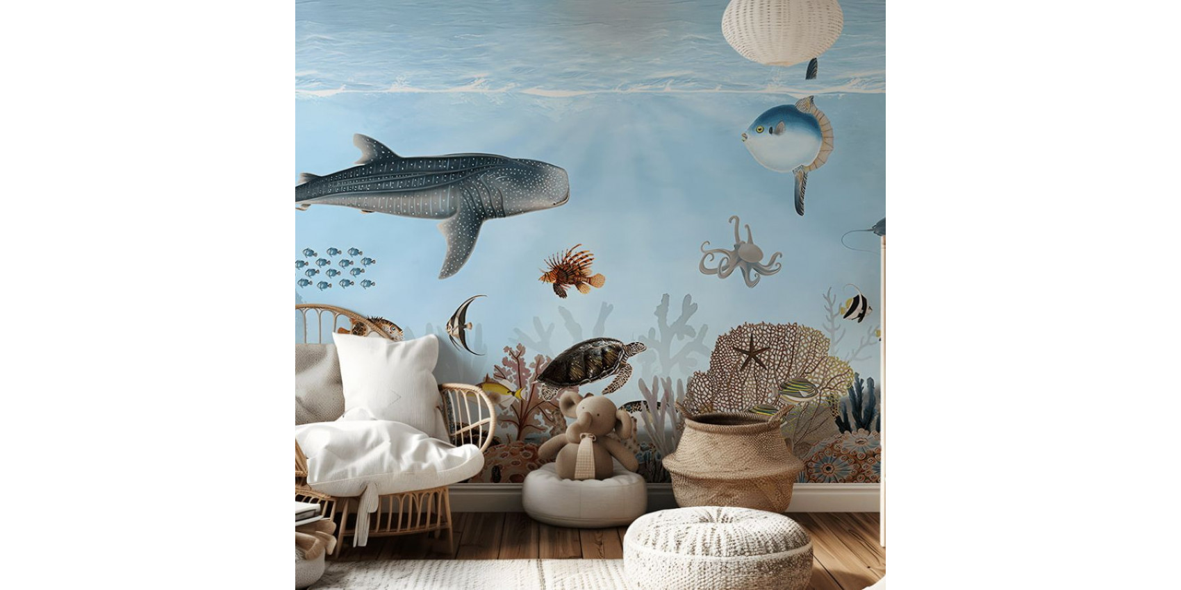 Papier peint enfant Ocean Lookbook - kikki belle