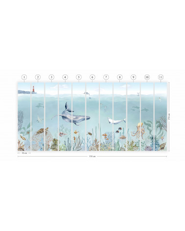 Papier peint enfant Secret Sealife