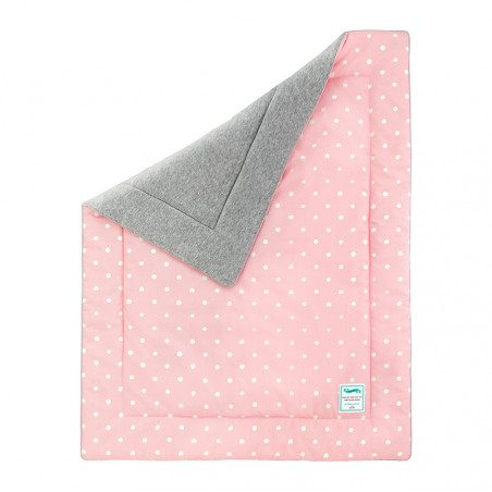 couverture enfant rose à pois