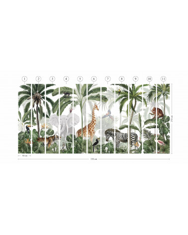 Papier peint enfant Jungle Jive - Kikki Belle