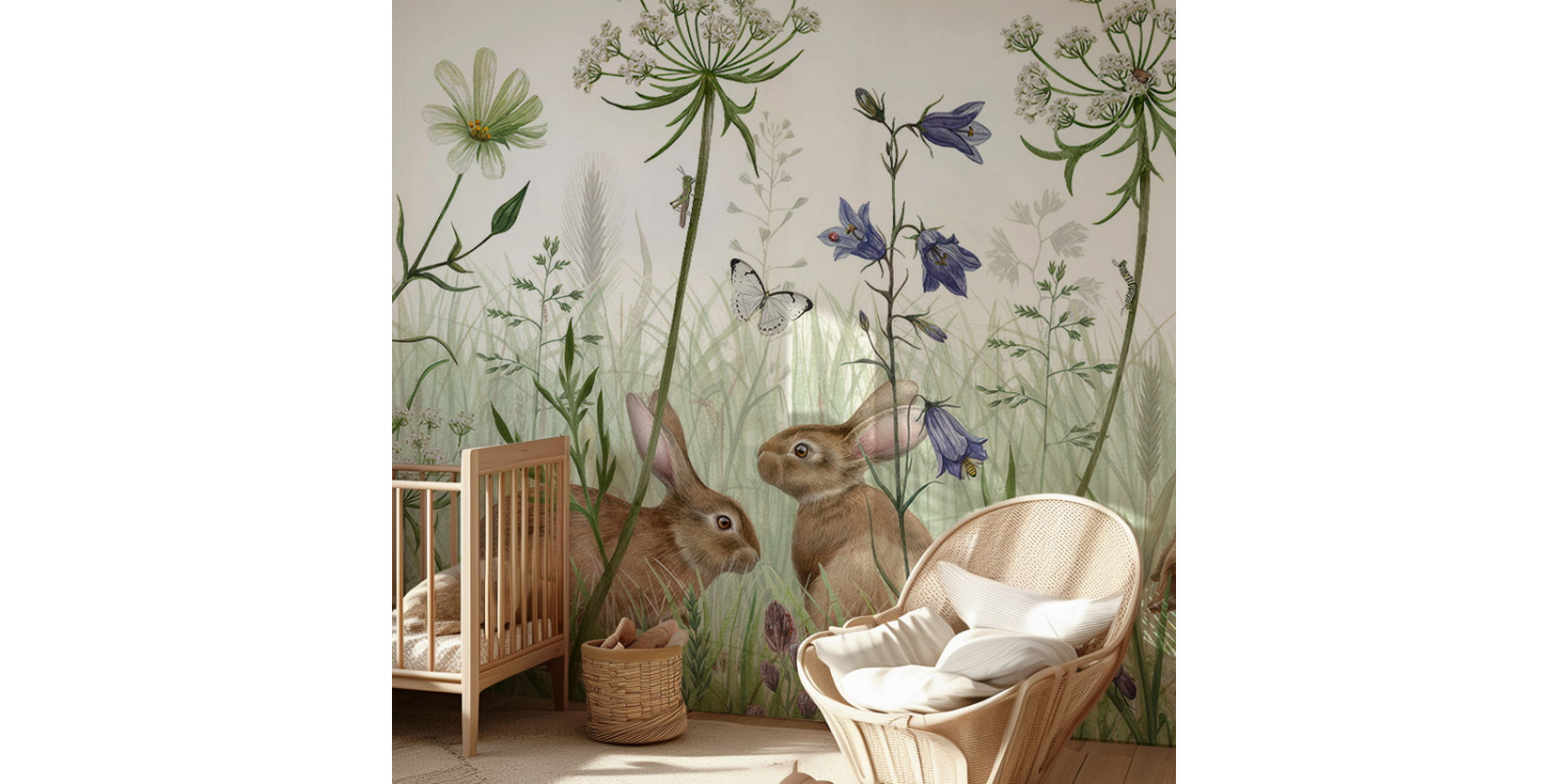 Papier peint enfant In the Undergrowth - kikki belle