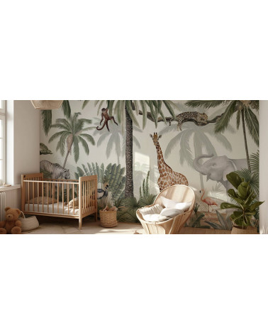 Papier peint enfant Tropical Jive - kikki belle