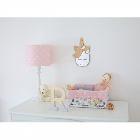 Lamps & Company applique murale enfant rose à pois