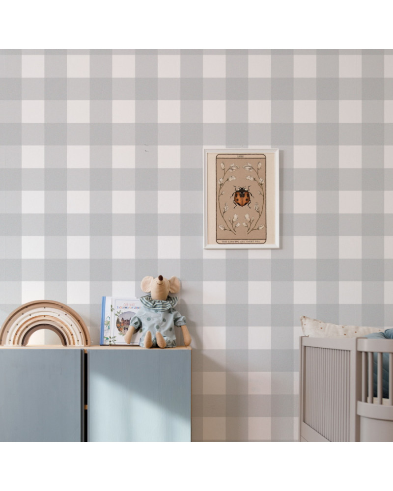 Papier Peint Géométrique Tartan – WOW, Motif Carreaux Glamour, Multi-couleurs